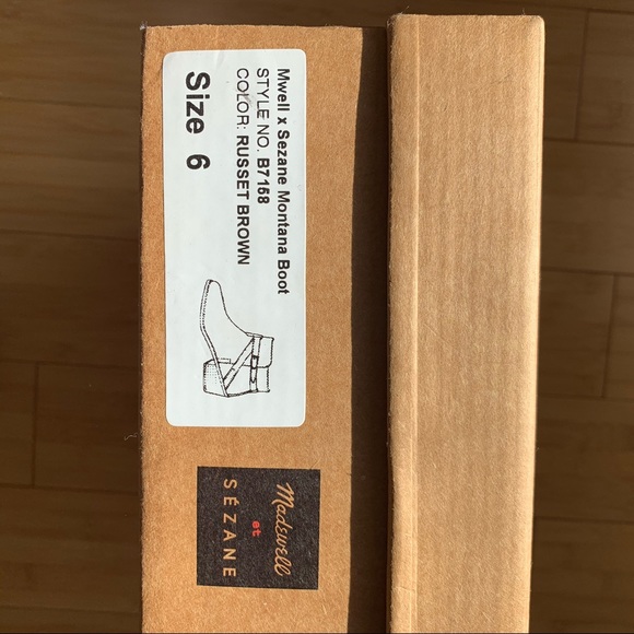 Sezane Montana Ankle Wrap Boots 6M - Picture 9 of 11